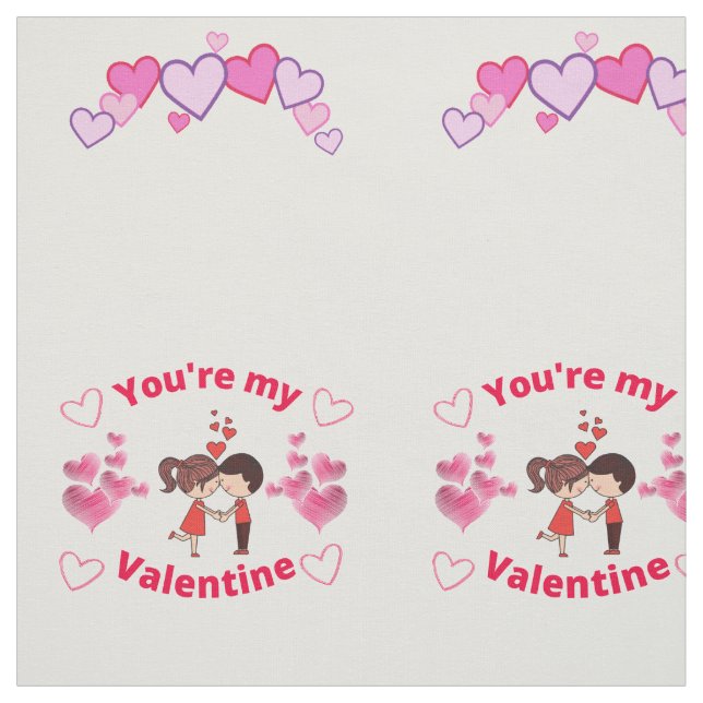 Du bist mein Valentin Stoff (Muster)