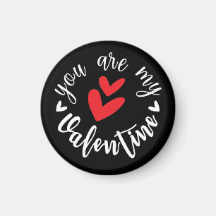 Du bist mein Valentine, zwei kleine Herzen Magnet
