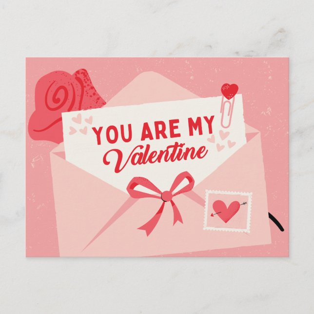 Du bist mein Valentinstag Feiertagspostkarte (Vorderseite)