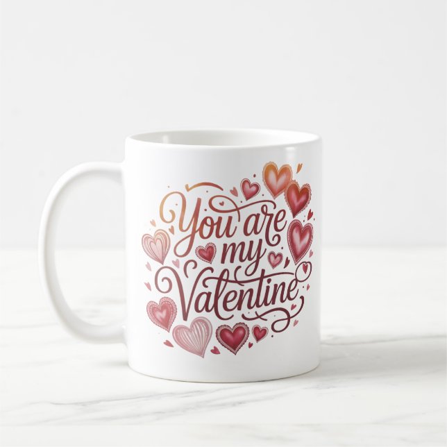Du bist mein Valentinstag Kaffeetasse (Links)