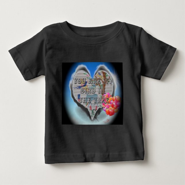 Du bist mein Vogel in den Bäumen.pnng Baby T-shirt (Vorderseite)