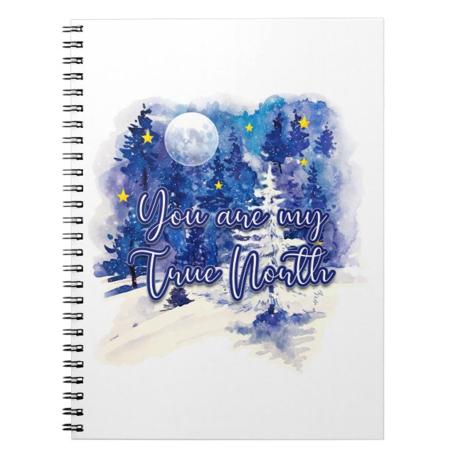 Du bist mein wahrer Norden Notizblock (Vorderseite)