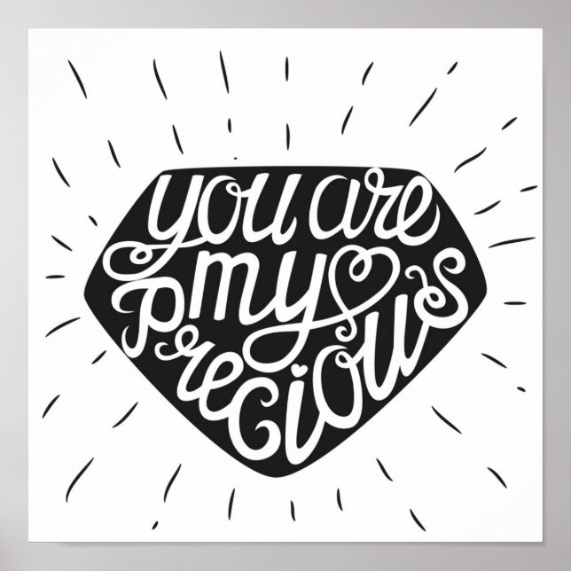 Du bist mein Wertvoll Poster (Vorne)
