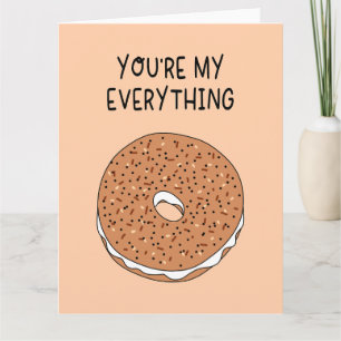 Du bist meine Alles-Bagel-Jubiläumskarte Karte