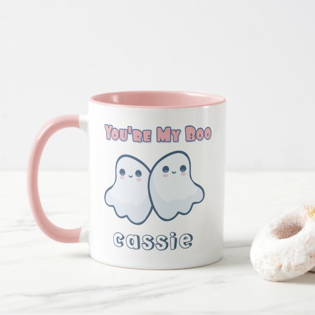 Du bist meine Boo-Niedliche Geister Halloween-Tass Tasse (Mit Donut)