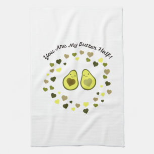 Du bist meine Butter halbe Liebe Avocados Geschirrtuch