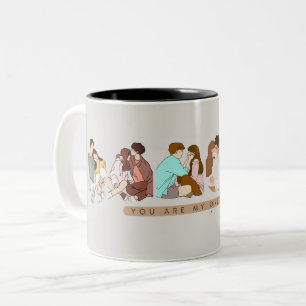"Du bist meine einzige Liebe" koreanisches Paar-De Zweifarbige Tasse