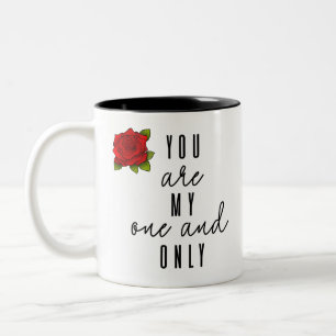 Du bist meine einzige Two-Tone-Kaffeetasse Zweifarbige Tasse