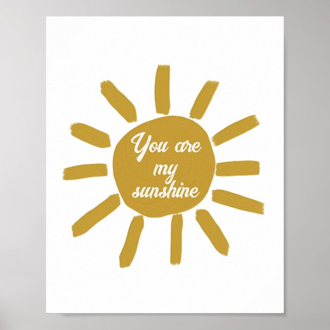 Du bist meine glückliche und positive Bejahung Poster (Vorne)