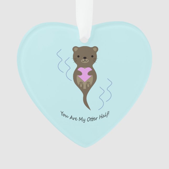 Du bist meine Hälfte Ornament (Vorderseite)
