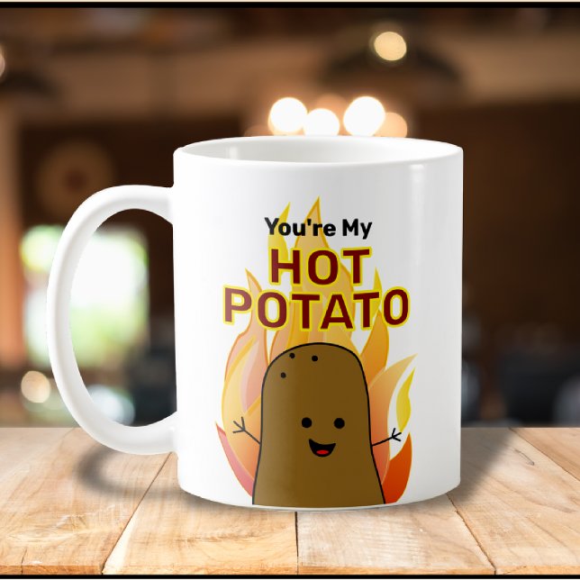 Du bist meine heiße Kartoffel Kaffeetasse (Cute Hot Potato Mug)