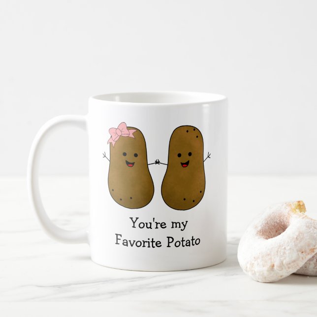 Du bist meine Kartoffel Kaffeetasse (Mit Donut)