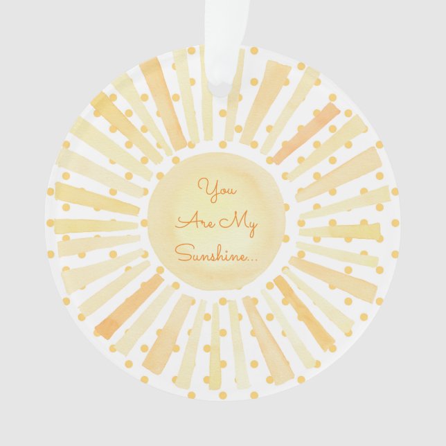 Du bist meine Liebe für Sonnenschein-Individuelle  Ornament (Vorderseite)