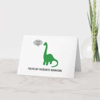 Du bist meine Lieblings-Herbivore-Grüße-Karte VEGA Karte