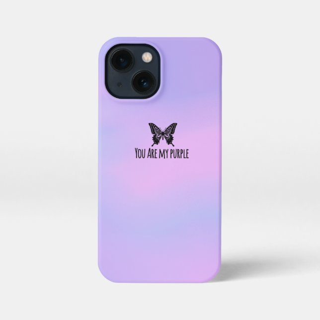 Du bist meine Lila 💜 iPhone 13 Mini Hülle (Rückseite)