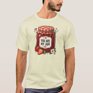 Du bist meine Marmelade Süße Erdbeer-Glas-Ästhetik T-Shirt