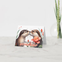 Du bist meine Otter Half Otter, die Valentine küss