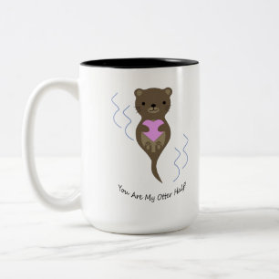 Du bist meine Otter. Zweifarbige Tasse