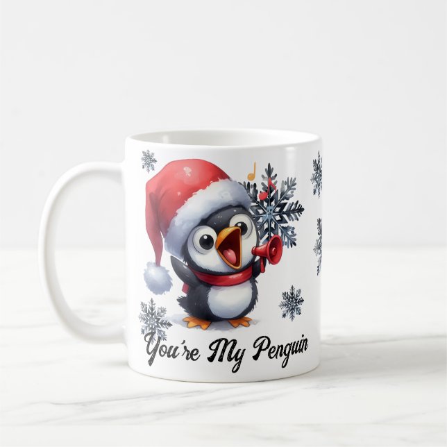 Du bist meine Penguin Weihnachten-Tasse Kaffeetasse (Links)