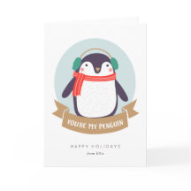 Du bist meine Penguin-Weihnachtskarte
