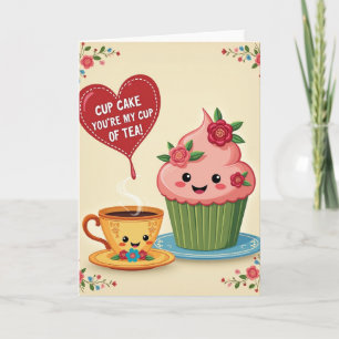 Du bist meine perfekte Cupcake-Tee-Karte Karte