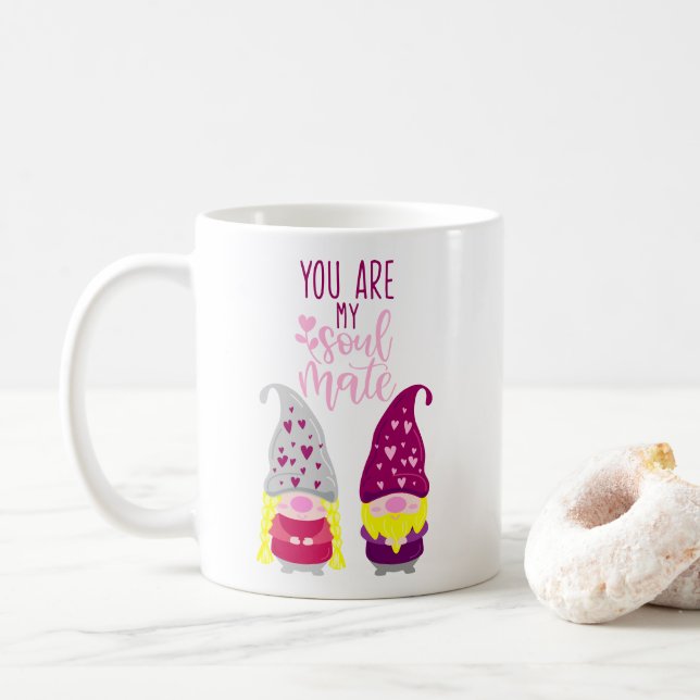 Du bist meine Seelenkaffee-Tasse Kaffeetasse (Mit Donut)