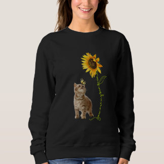 Du bist meine Sonnenblume Braun Baby Katze Spiel B Sweatshirt