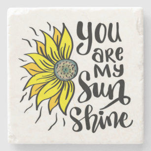 Du bist meine Sonnenblume Steinuntersetzer
