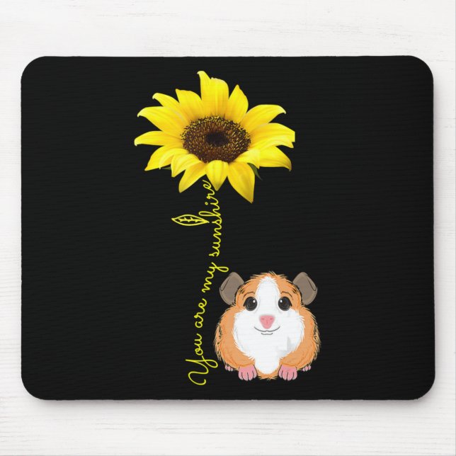 Du bist meine Sonnenblumen-Guinea Mama Mousepad (Vorne)