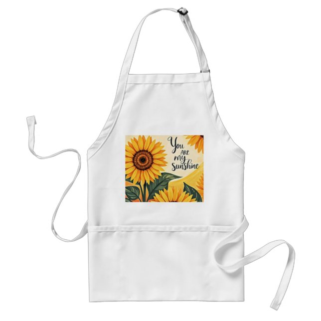 Du bist meine Sonnenblumen Schürze (Vorne)