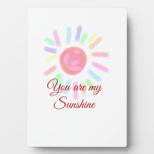 Du bist meine sonnenfarbene, farbige Aquarellpaste Fotoplatte