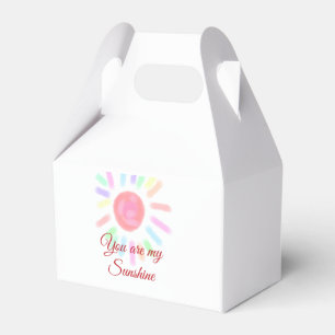 Du bist meine sonnenfarbene, farbige Aquarellpaste Geschenkschachtel