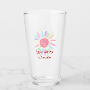 Du bist meine sonnenfarbene, farbige Aquarellpaste Glas