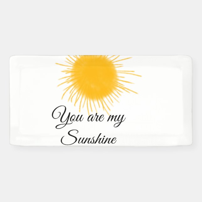 Du bist meine sonnengelbe orange Sonnenstrahlen hi Banner (Horizontal)