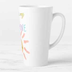 Du bist meine sonnengelbe orange Sonnenstrahlen hi Milchtasse