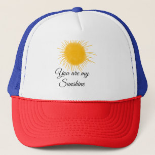 Du bist meine sonnengelbe orange Sonnenstrahlen hi Truckerkappe