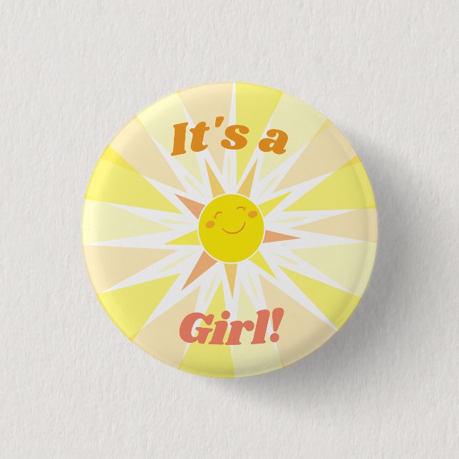 Du bist meine Sonnenschein-Babydusche. Es ist ein  Button (Vorderseite)