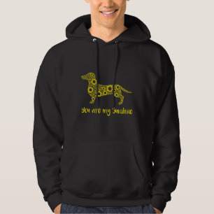 Du bist meine Sonnenschein Sonnenblume Dachshund M Hoodie