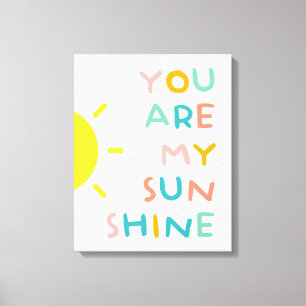 Du bist meine Sonnenscheinpalette Leinwanddruck