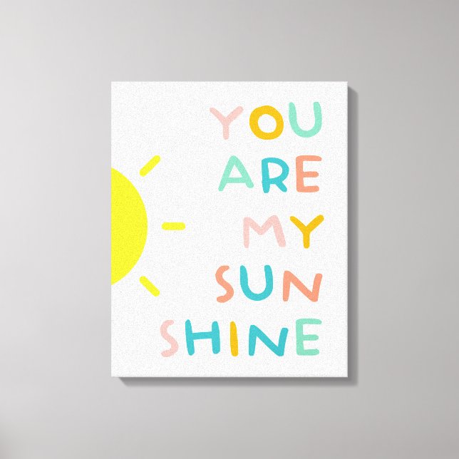 Du bist meine Sonnenscheinpalette Leinwanddruck (Vorderseite)