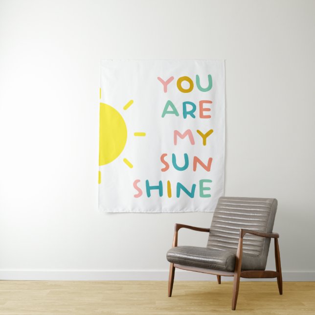 Du bist meine Sonnenscheinpalette Wandteppich (Beispiel)
