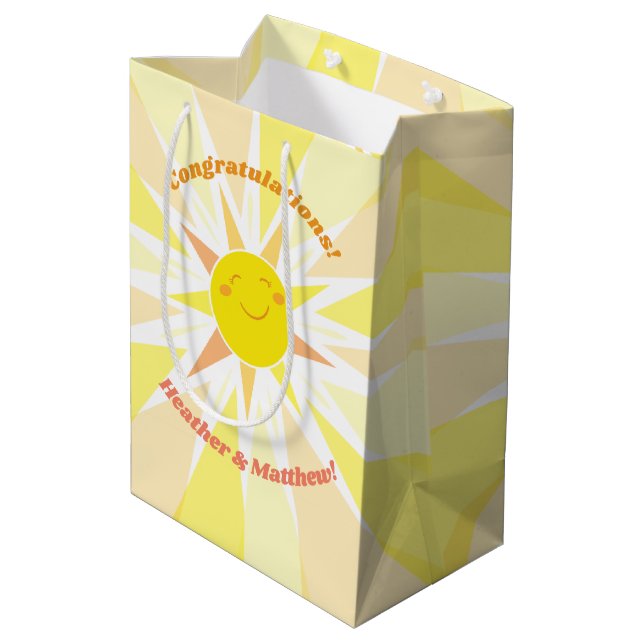 Du bist meine Sonnenschutzdusche Mittlere Geschenktüte (Rückseite Schrägansicht)