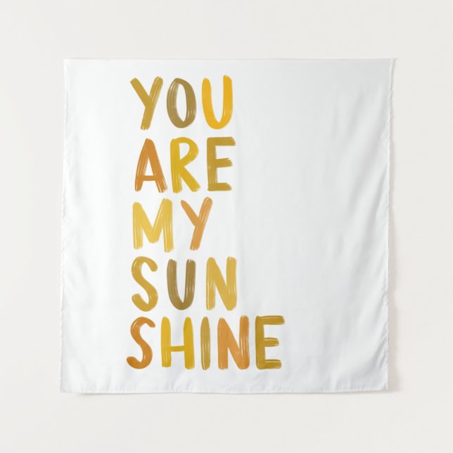 Du bist meine Sonnenschutzmauer Wandteppich (Vorderseite)