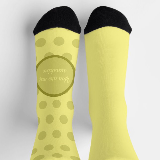 Du bist meine sonnenüberflutete Polka-Dot-Socke Socken (Oben)
