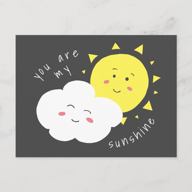 Du bist meine Sunshine-Postkarte Postkarte (Vorderseite)