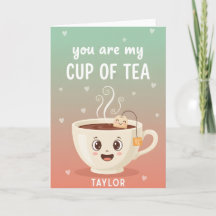 Du bist meine Tasse Tee Süße Blumentag Liebeszitat