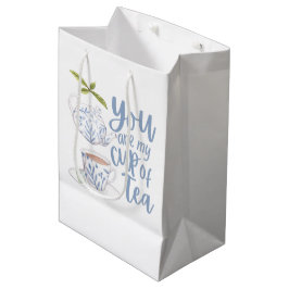 Du bist meine Tasse Teesgeschenktasche Mittlere Geschenktüte