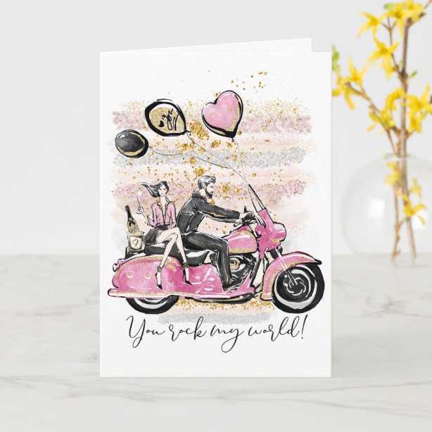 Motorrad Hochzeit Karten Zazzle.ch