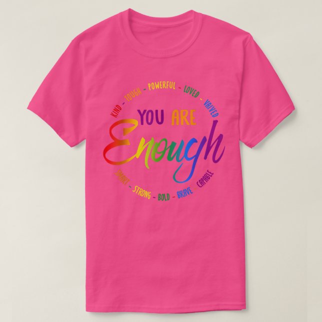 Du bist nett, zäh, mächtig geliebt, geschätzt, dei T-Shirt (Design vorne)