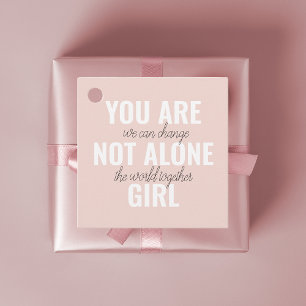 Du bist nicht allein Mädchen Positive Motivationsz Geschenkanhänger